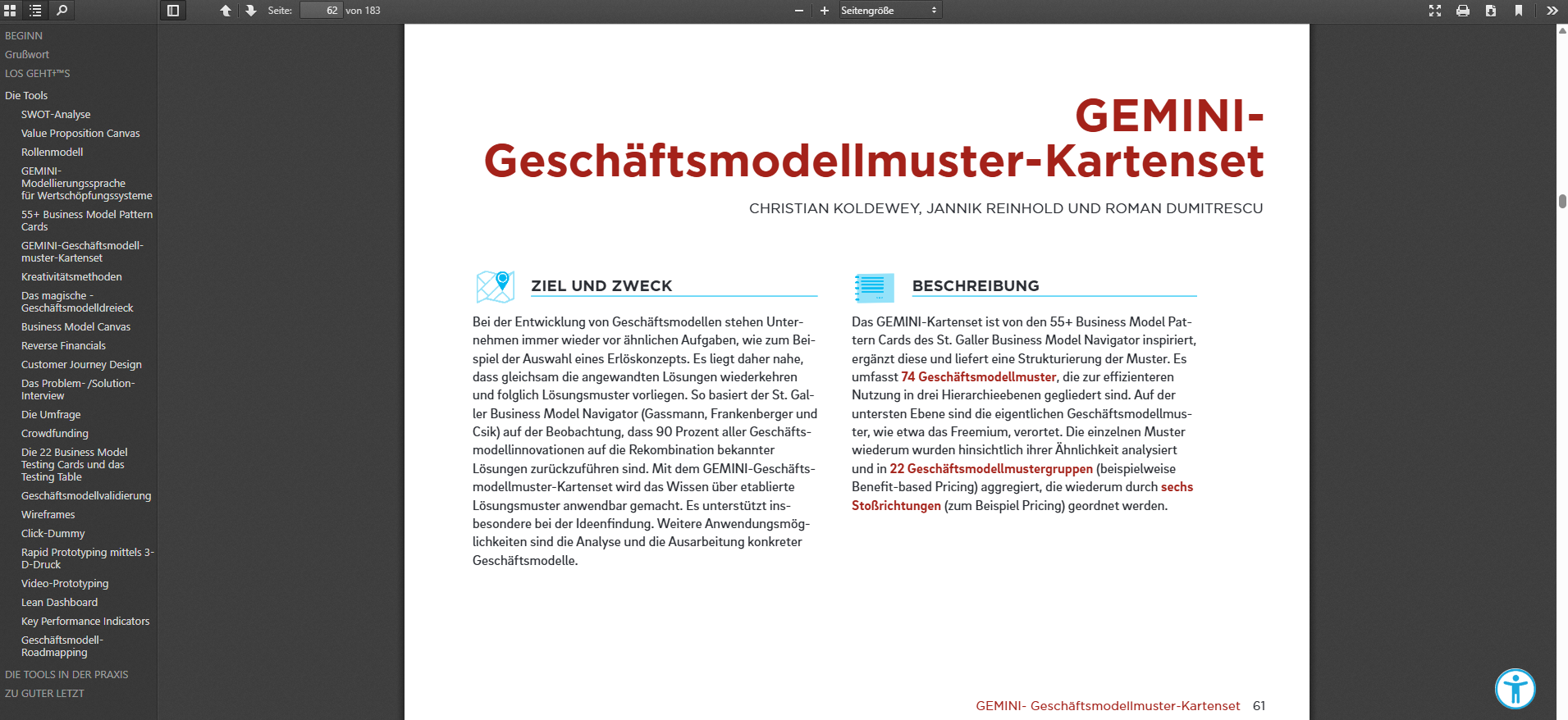Lesemodus im Browser
