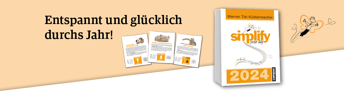 »Simplify your day« Kalender 2024