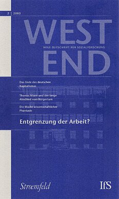 WestEnd 2005/2: Entgrenzung der Arbeit?