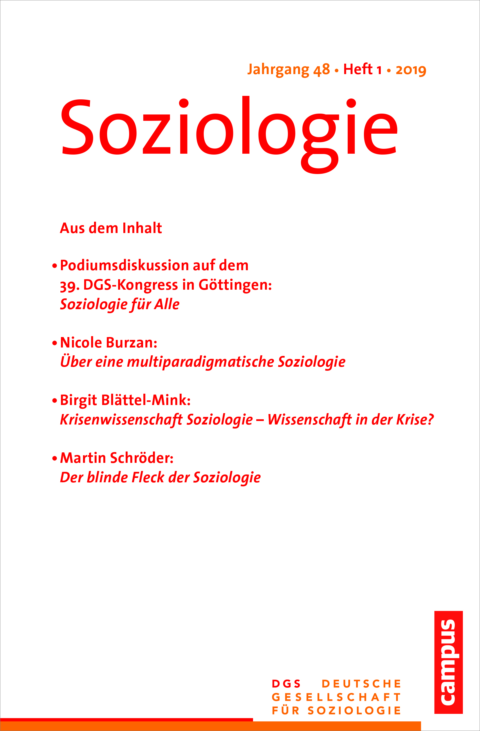 Soziologie 1/2019